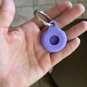 Silicone Air Tag Holder Purple
